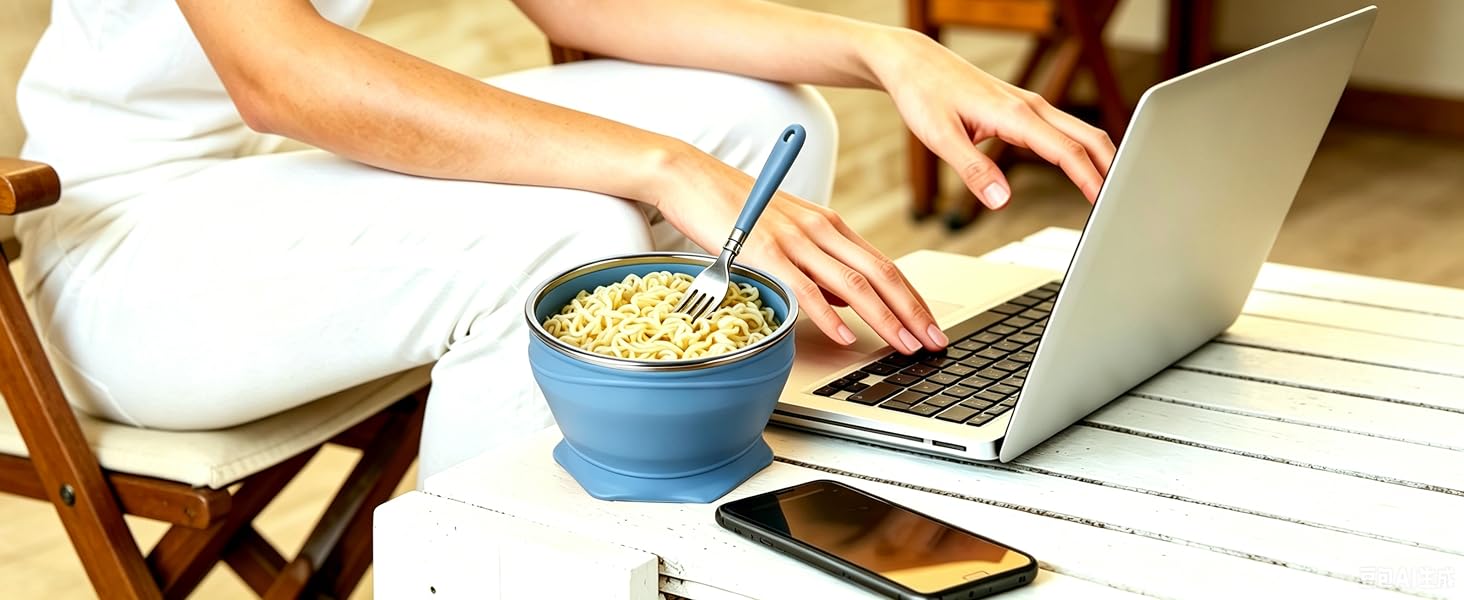 Collapsible Travel Cup, Foldable Bowl, Portable Travel Bowl, BPA Free Silicone Folding Cup