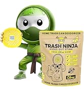 Trash Ninja Trash Odor Eliminator – Long-Lasting Citrus Scent Deodorizer with Activated Charcoal,...