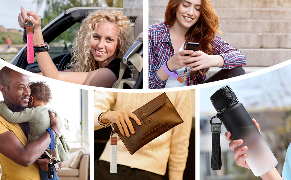 Wristlet keychain easily noticeable, which means you won't have to search high
