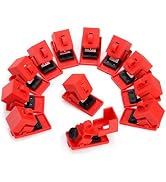 WUWEOT 12 Pack Circuit Breaker Lockout Device, 120-277V Clamp-on Electrical Single Pole Breaker, ...