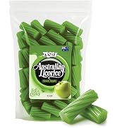 Australian Licorice Green Apple Flavor – Soft & Chewy Green Licorice Candy, 12 oz Bag – Fruit Twi...