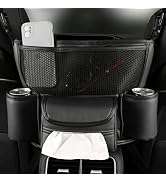 Cihely Car Pocket Handbag Holder - Leather Seat Back Organizer Barrier for Backseat Pet & Kids (B...