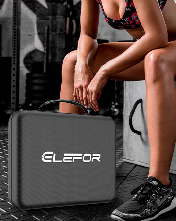 massage gun with suitable caes