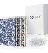 8.5 x 11 Inch Fabric Backing Board, Poster Boards and Plastic Alligator Clips for Folding and Sto...