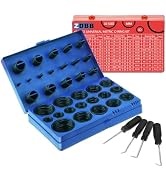 ZDBB 826 Pcs Universal Rubber O Ring Assortment Kit in Inch Standard SAE O-Rings and Metric Oring...