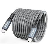 JasRoum USB C Cable 15ft with USB3.2 Gen 2 Standard, 20Gbps High Speed Data Transfer & 240W Charg...