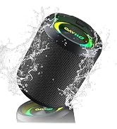 OHAYO 40W Wireless Portable Bluetooth Speaker with Lights, IPX7 Waterproof, Loud Sound, RGB Light...