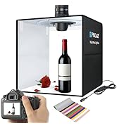 20"/50cm Light Box, PULUZ Large Photo Studio Shooting Tent 200 LED Light CRI=90 12 Colors Backgro...
