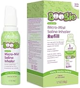 Boogie Micro-Mist Saline Inhaler Refill, Baby Nose Congestion Relief, Nasal Spray for Kids, Pedia...