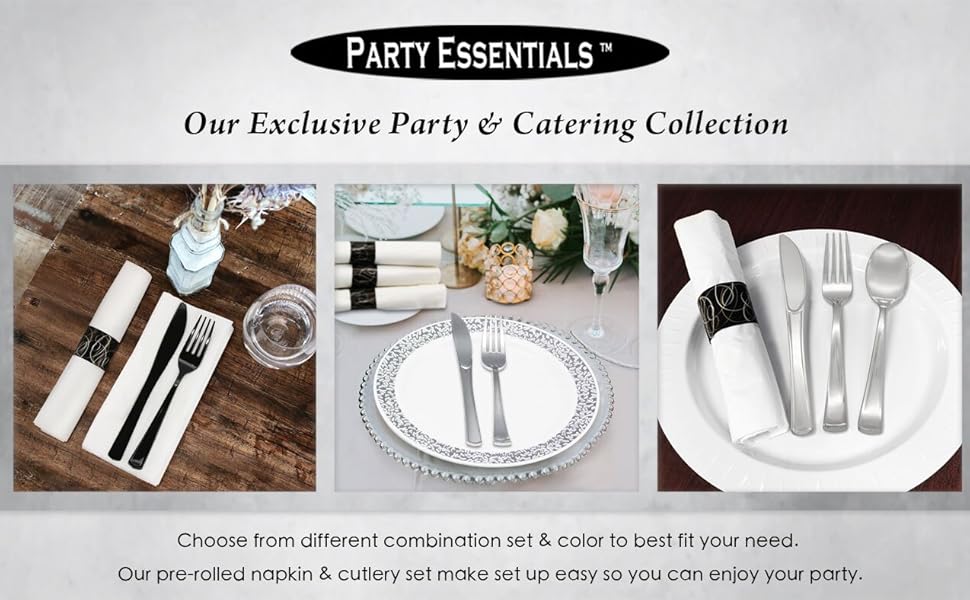 Pre Rolled Napkin and Cutlery