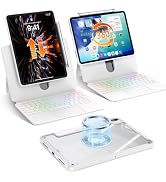 AVOAR iPad Pro 13 Inch Case with Keyboard (M5/M4, 2025/2024) | Multi-Touch Trackpad, 7-Color Back...
