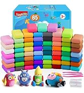 ifergoo Modeling Clay Kits - 65 Colors Air Dry Clay for Kids, DIY Molding Toys with Sculpting Too...