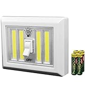 LiteSaver XL Portable Light - Stick On Magnetic LED Light Switch COB - 400 Lumen Portable Night L...