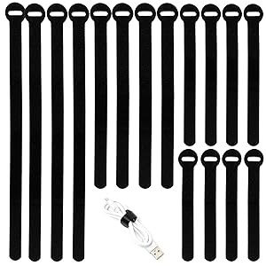 Black Reusable Fastening Cable Ties