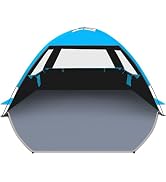 Gorich Beach Tent Sun Shelter for 3/4-5/6-7/8-10 Person with UPF 50+ UV Protection, Lightweight &...