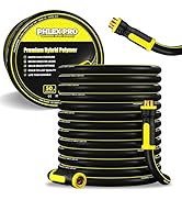Garden Hose 50FT - PHLEX PRO Heavy-Duty Premium 5/8'' Rubber 3-Layer Water Hose - Innovation Flex...