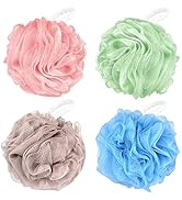 Chuya Large Bath Sponges Loofahs 70g,4 Pack Shower Sponge Exfoliating Cleaning Bath Loofa Body Sc...
