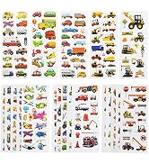 24 Sheets(400+) Car 3D Puffy Stickers for Toddlers Kids, Bulk Preschool Sticker Sheets for Reward...