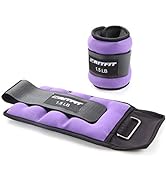 RitFit Ankle Wrist Weights (1 Pair) 1 1.5 2 3 4 5 LB Each with Fully Adjustable Strap for Arm, Ha...