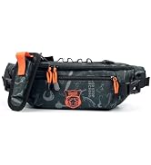 KINGDOM Fishing Waist Pack - Black Multifunctional Lure Tackle Storage Bag, Water-Resistant Light...