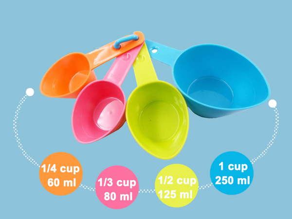 Plastic Measuring Cups Set