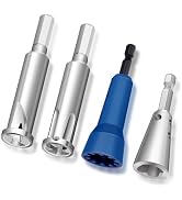 4 Pcs Wire Twister Tool for Drill, Wire Nut Twister Wire Stripper Tool Connector Driver with 1/4"...