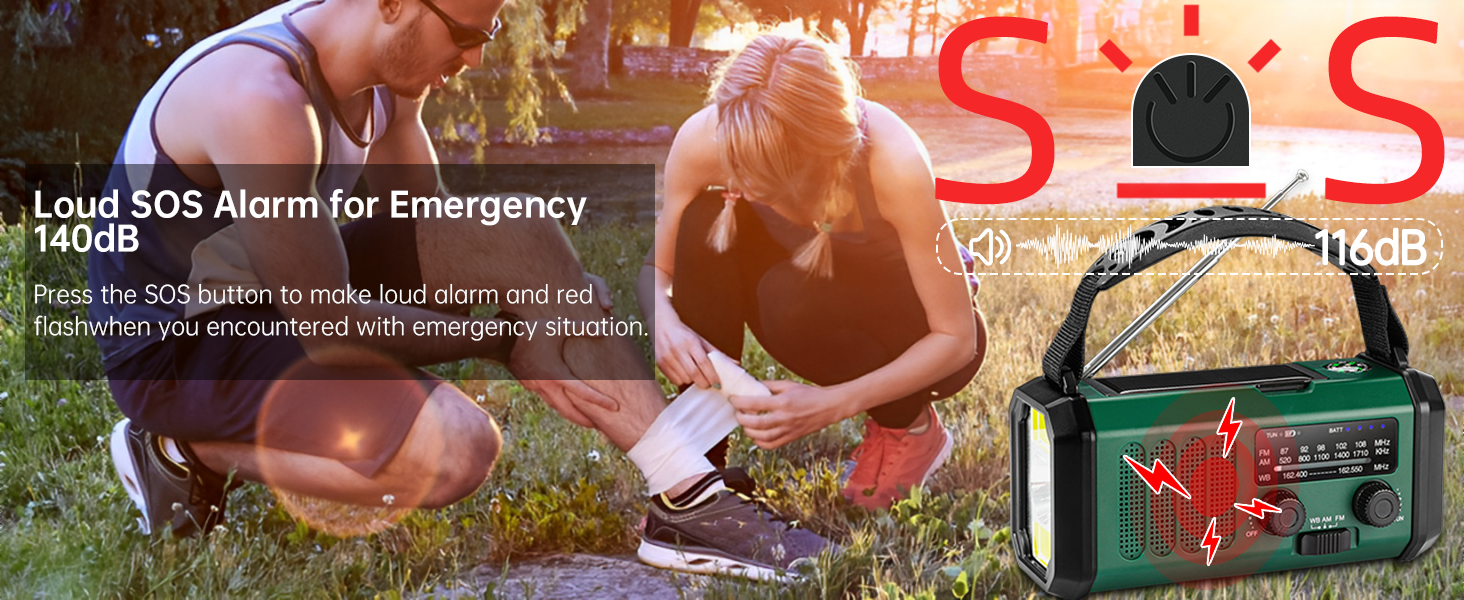 solar hand crank radio,portable battery operated emergency radio