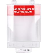 GOWENIC Fire Alarm Pull Station Cover, Pull Station Manual Emergency Call Point Protective Button...