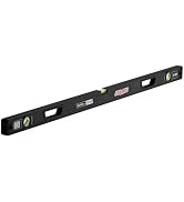 CHANNELLOCK 48-Inch, Professional-Grade Aluminum Box Level with Solid Block Acrylic Vials, 5200-0048