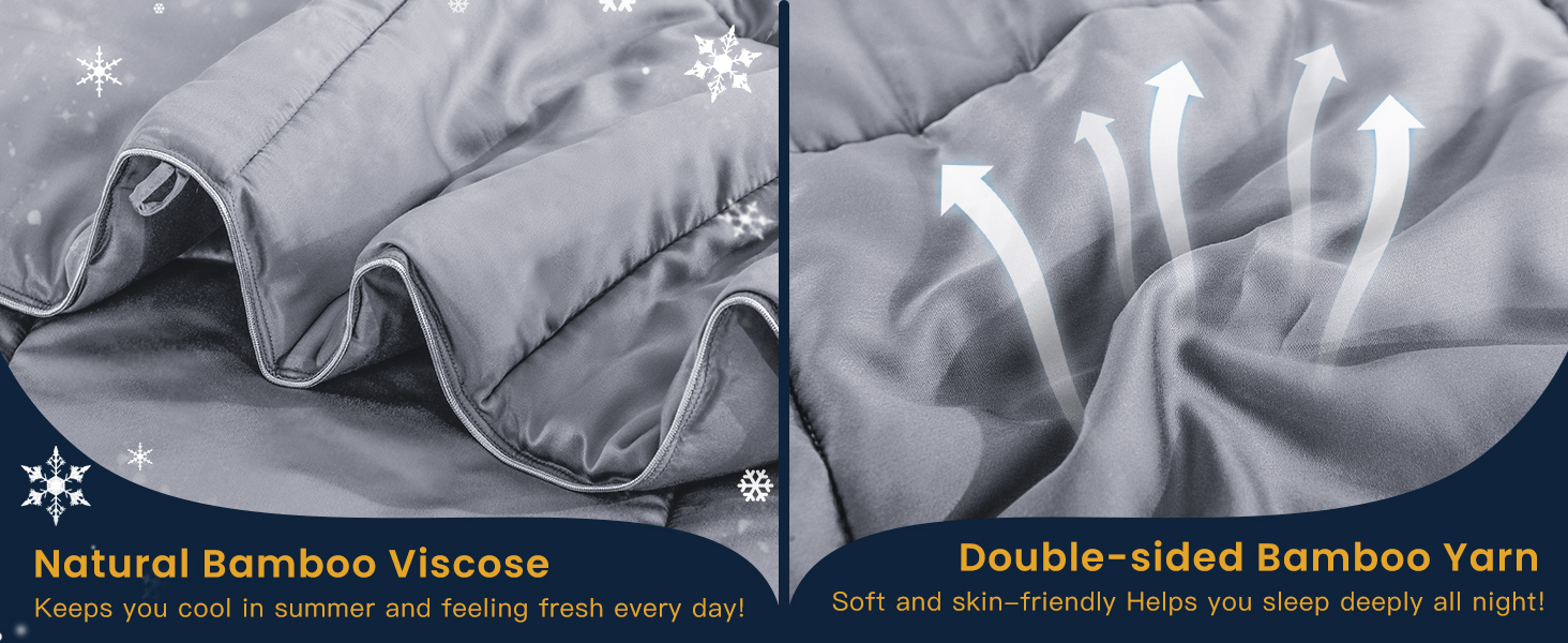 bamboo comforter lightweight cooling comforter duvet insert organic blankets for hot sleepers