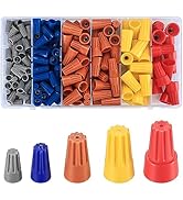 KOXXIAMOQ 180 Pcs Electrical Wire Connectors Nuts, Twist Electrical Wire Connectors, Colorful Wir...
