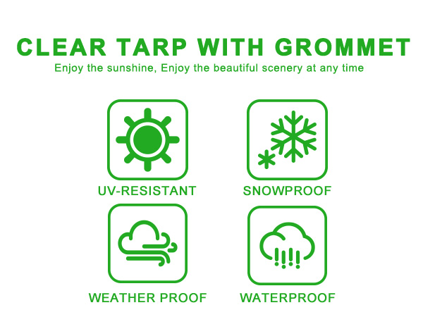 Clear Heavy Duty tarp