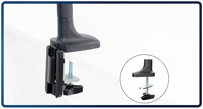 Pneumatic Single Monitor Desk Mount