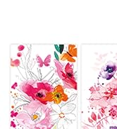 Watercolor Flowers Greeting Cards