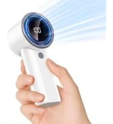 BRGRMEI Handheld Turbo Fan with 5000mAh Battery, 13000RPM Brushless Motor, Turbo Fan Handheld Fea...