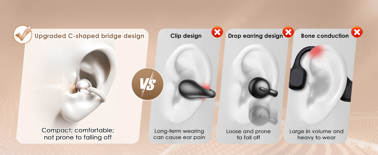 Clip-on Earbuds with Detachable Butterfly Earrings