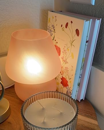 pink mushroom lamp