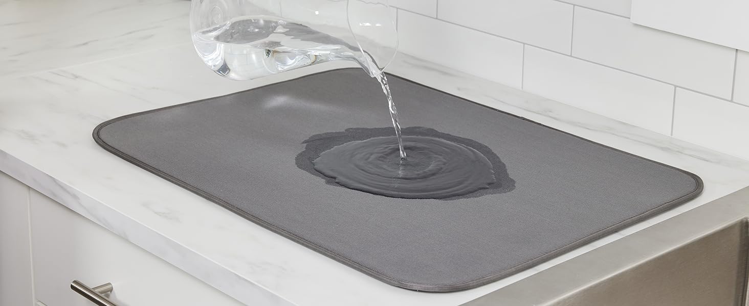 Dish drying mat, dish mat drying kitchen mat, silicone dish drying mat