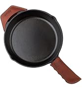 Made in Georgia - Cast Iron Handle Cover, Set of 2 - Extra Thick Leather Heat Resistant Handle Ho...