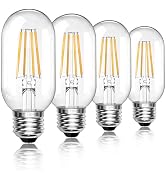 SCNNC Vintage E26 4W LED Edison Bulbs 40W Equivalent 400 Lumens 2700K Warm White CRI90 T45 Antiqu...