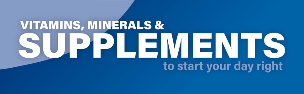 Category Banner - Vitamins, minerals & supplements to start your day right