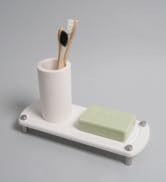 Selegna Fast Drying Diatomaceous Earth Sink Caddy - Water Absorbing Stone Tray for Bathroom & Kit...
