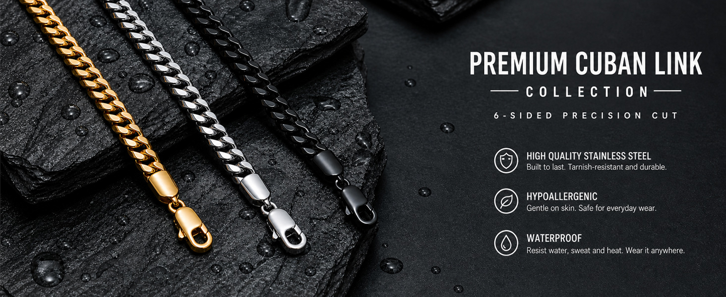 3.5mm cuban link chain