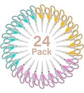 QMVESS 8.5" Scissors All Purpose 24 Pack, Ultra Sharp Multipurpose Blade Shears, Professional Erg...