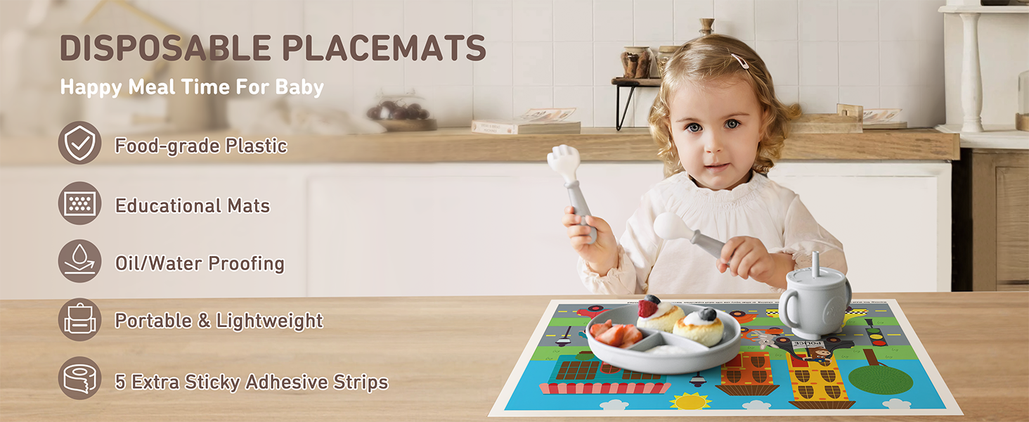disposable placemats for baby