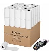 2 1/4"x50' Thermal Paper, FungLam Receipt Paper, POS Cash Register Papers, 2 1/4"x50' Thermal Pap...