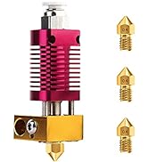 1 PCS 3D Printer Extruder Hotend with 3 PCS .4MM MK8 Nozzles Suitable for CR-10, CR10, CR10S, End...