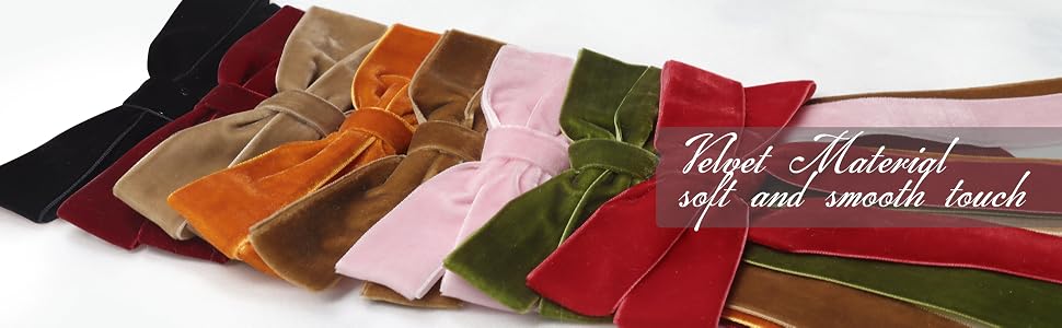 velvet bows for christmas tree
