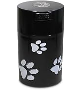 Tightpac Pawvac 1 to 6 Ounces Container, Airtight Pet Food and Treats Storage Jar - Patented Vacu...