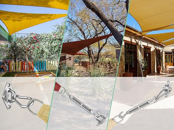 Patio Garden Sun Shade Sail Canopy Hardware Installation Kit